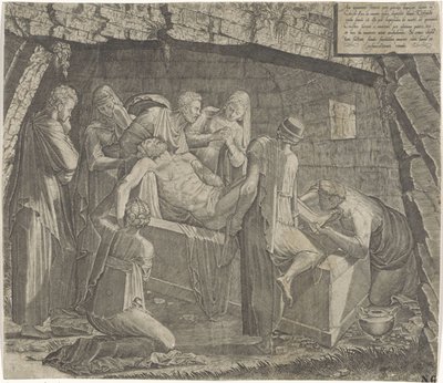 Graflegging van Christus door Lambertus Suavius
