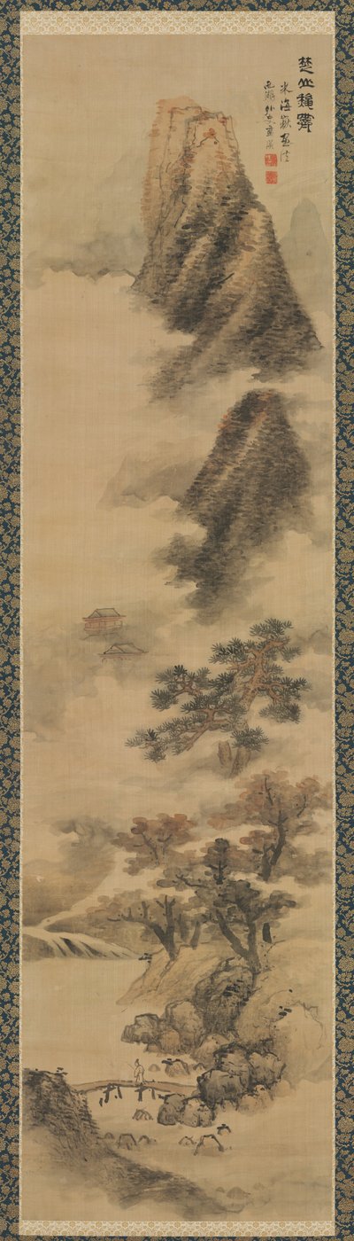 Opruimen van Herfstnevels in de Chu Bergen, 1600s door Lan Ying