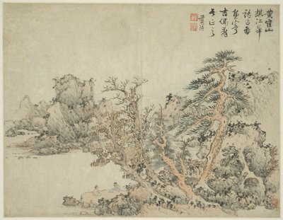 Landschap in de stijl van oude meesters: naar Wang Meng (ca. 1308-1385) door Lan Ying