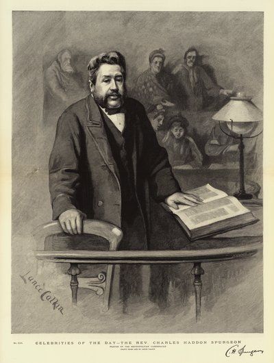 Beroemdheden van de dag, de eerwaarde Charles Haddon Spurgeon door Lance Calkin