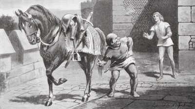 Zijn moeder stuurde Gareth een prachtig paard en een mooi harnas door Lancelot Speed