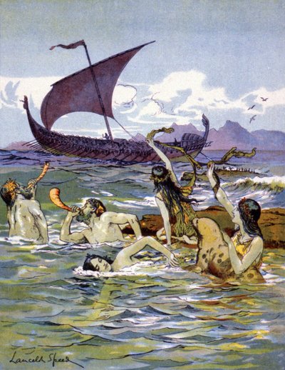 Jason en het Gulden Vlies, ca. 1900 (illustratie) door Lancelot Speed