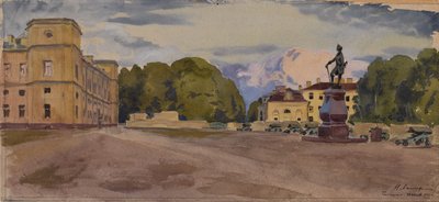 Het paleis van Gatchina, 1924 door Lanceray
