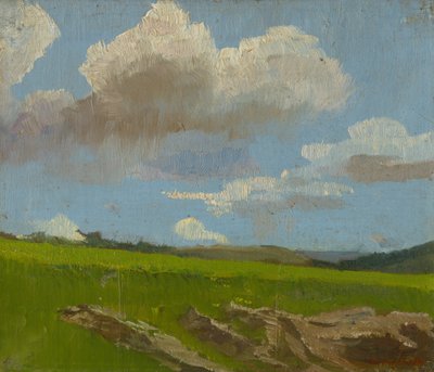 Landschap met wolken door Laszlo Mednyanszky