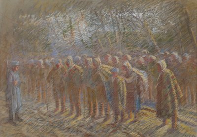 De krijgsgevangenen, 1914 door Laszlo Mednyanszky