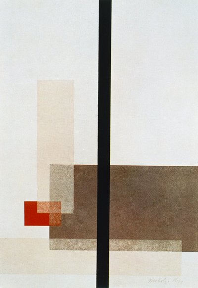 Compositie door Laszlo Moholy Nagy