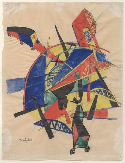 Bruggen, 1920-21 door Laszlo Moholy Nagy