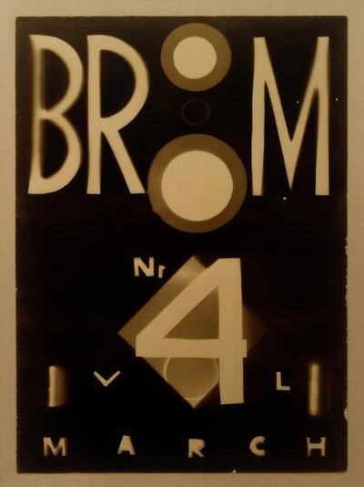 Broom: Een internationaal kunsttijdschrift door Laszlo Moholy Nagy