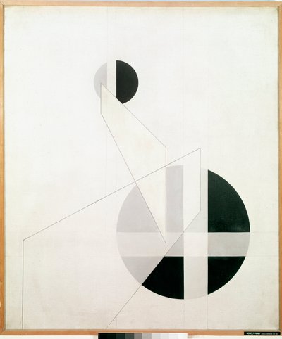 Compositie A XX Schilderij door Laszlo Moholy-Nagy door Laszlo Moholy Nagy