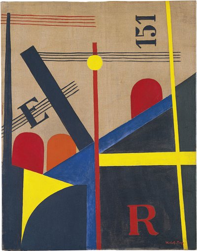Groot Spoorschilderij, 1920 door Laszlo Moholy Nagy