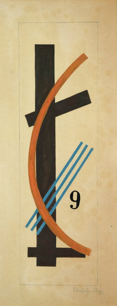 Nr. 9 door Laszlo Moholy Nagy