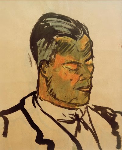 Zonder titel (Mijn broer Jenö) door Laszlo Moholy Nagy