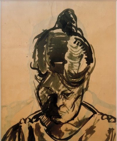 Zonder titel (Mijn moeder) door Laszlo Moholy Nagy