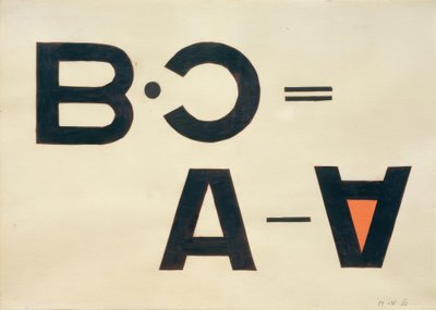 Zonder Titel (Typo Collage) door Laszlo Moholy Nagy