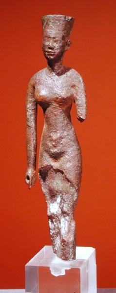 Beeldje van een godin door Late Period Egyptian