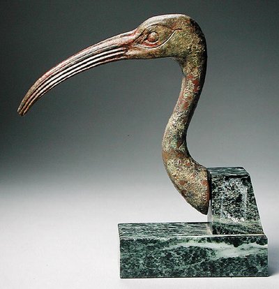 Hoofd van een ibis door Late Period Egyptian