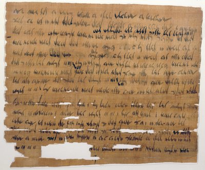 Huwelijksdocument in het Aramees, 3 juli 449 v.Chr. (inkt op papyrus) door Late Period Egyptian
