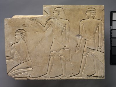 Priesters die begrafenisrituelen uitvoeren door Late Period Egyptian