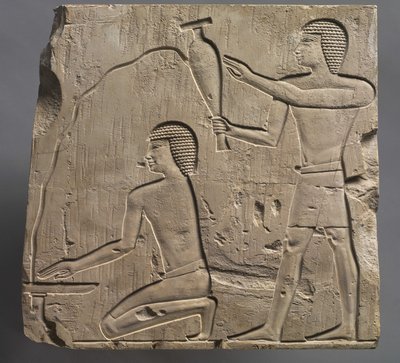 Priesters die begrafenisrituelen uitvoeren, ca. 667-647 v.Chr. door Late Period Egyptian