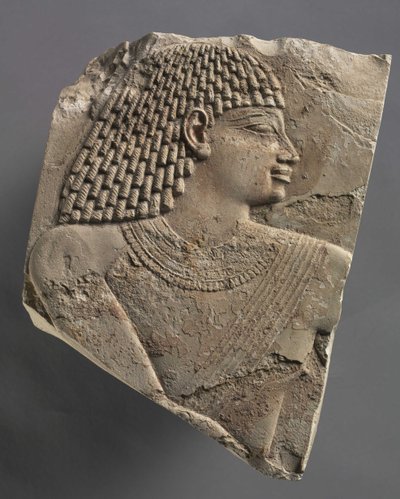 Klein hoofd van een man, ca. 667-647 v.Chr. door Late Period Egyptian