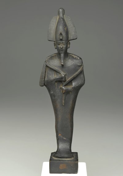 Staande mummievormige figuur van Osiris, 664-332 v.Chr. door Late Period Egyptian