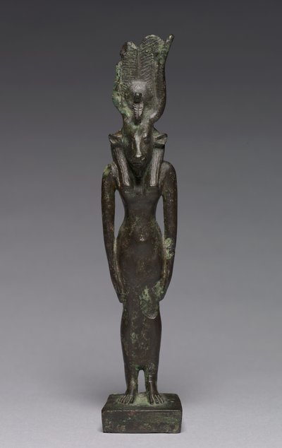 Statuette van Hathor, 664-30 v.Chr. door Late Period Egyptian