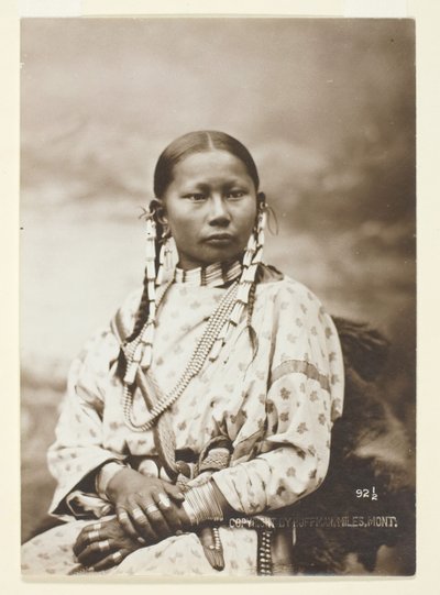 Gevlekte hinde, Cheyenne bruid, 1879 door Laton Alton Huffman