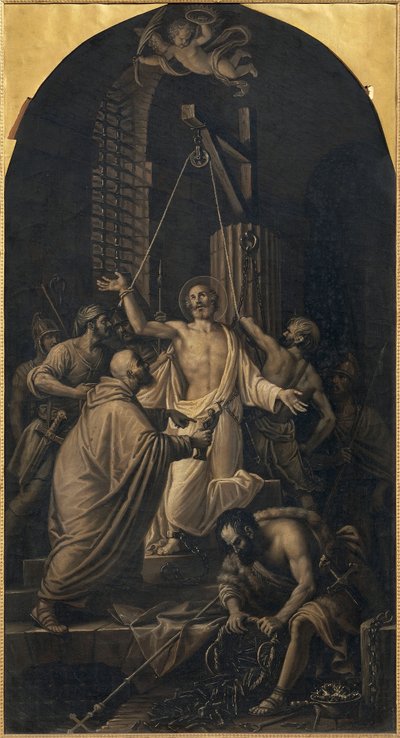 Martelaarschap van St. Apollinaris, door Lattanzio Querena (1768-1853) door Lattanzio Querena