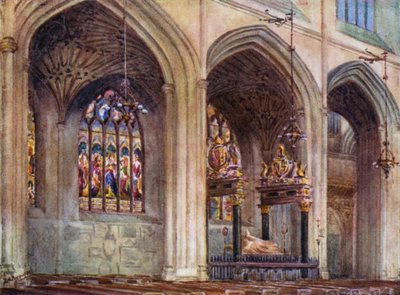 Bath Abbey, Graf van Bisschop Montague door Laura Annie Happerfield