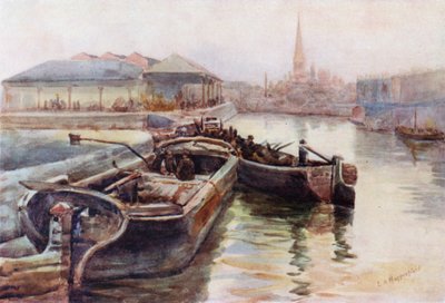 St Mary Redcliffe, vanaf Princes Wharf door Laura Annie Happerfield