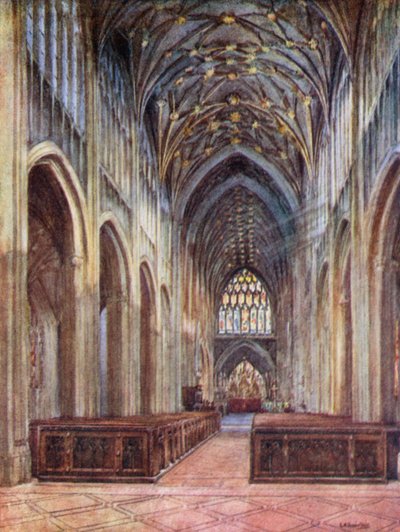 St Mary Redcliffe, kijkend naar het Oosten door Laura Annie Happerfield