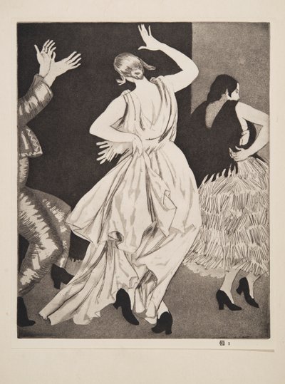 Spaanse danseres nr. 1 door Laura Knight
