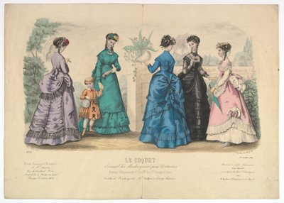 Le Coquet, nr. 22, uit Journal des Modes Spécial pour Couturières, 1 juli 1869 door Laure Noel