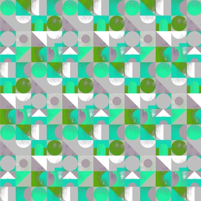 Speelgoedblokken klein - groen, 2013 (gemengde techniek) door Laurence Lavallee