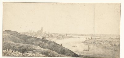 Gezicht op Arnhem door Laurens Vincentsz. van der Vinne