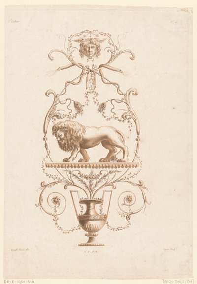Arabesken en leeuw door Laurent Guyot