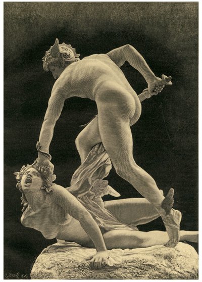 Perseus en de Gorgon, 1872 door Laurent Honore Marqueste