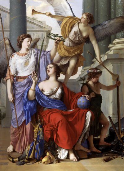 Allegorie van het regentschap van Anna van Oostenrijk door Laurent La Hyre de