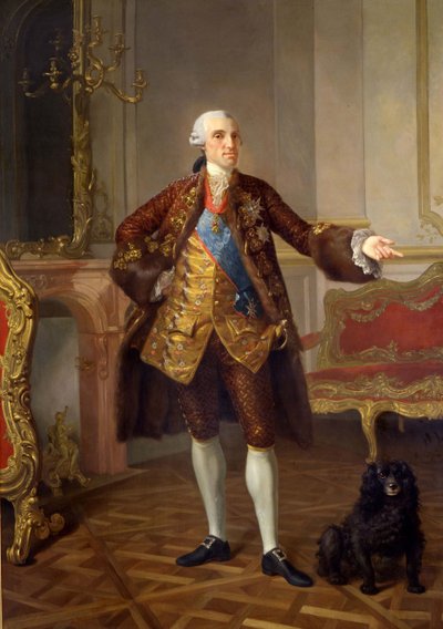 Portret van Filips I 1720-1765, hertog van Parma, 1765 door Laurent Pecheux