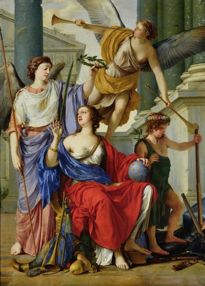 Allegorie van de regentschap van Anna van Oostenrijk, 1648 door Laurent de la Hyre