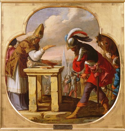 De ontmoeting van Abraham en Melchizedek, ca. 1630 door Laurent de la Hyre