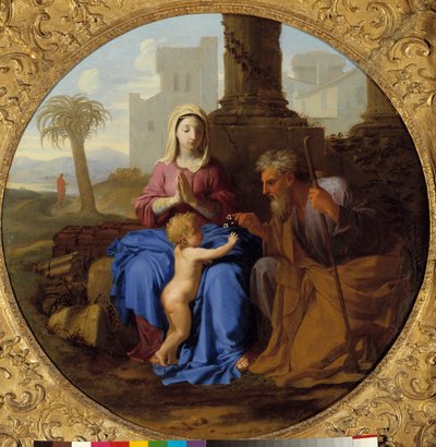 Maagd en Kind met Sint-Jozef door Laurent de la Hyre