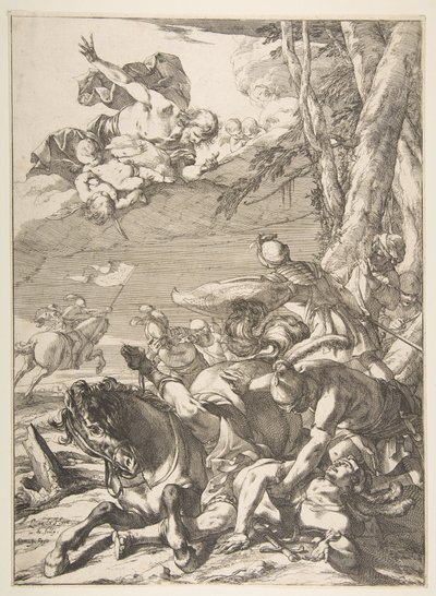 Bekering van St. Paulus door Laurent de la Hyre