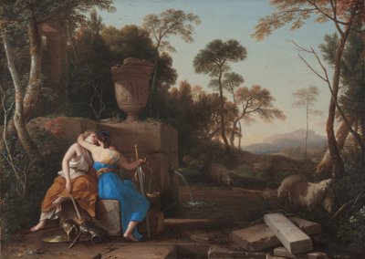 De Kus van Vrede en Gerechtigheid door Laurent de la Hyre