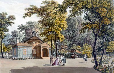 De Hermitage in de tuin van het keizerlijk paleis van Laxenbourg, Oostenrijk, c.1790 door Laurenz Janscha