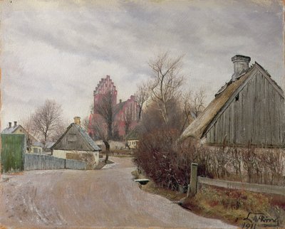 Gade i Hoje Taastrup, 1911 door Laurits Andersen Ring