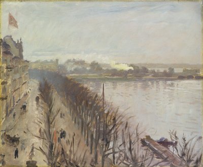 Binnenalster en Neuer Junfernstieg in Hamburg door Laurits Regner Tuxen