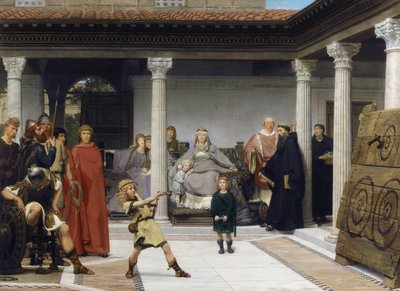 De opvoeding van de kinderen van Clotilde en Clovis door Lawrence Alma Tadema