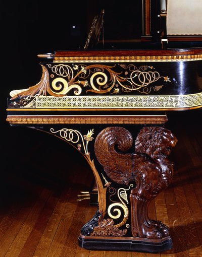 Een zeer belangrijke pianoforte ontworpen door Sir Lawrence Alma-Tadema, actie door Steinway New York door Lawrence Alma Tadema