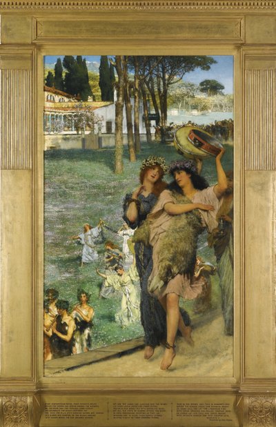 Een lentefestival op weg naar de Tempel van Ceres door Lawrence Alma Tadema